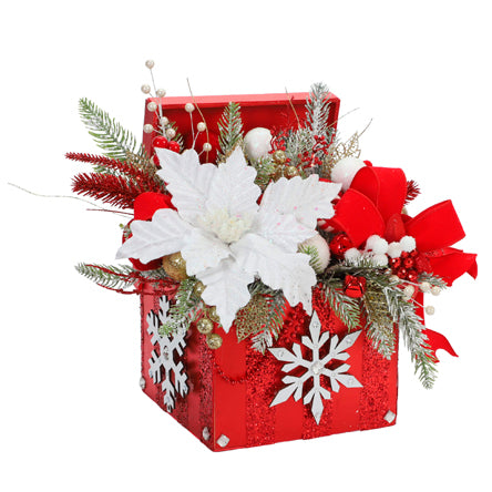 Arreglo Navideño Copos De Nieve