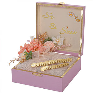 Caja Con Arras Boda Rosa