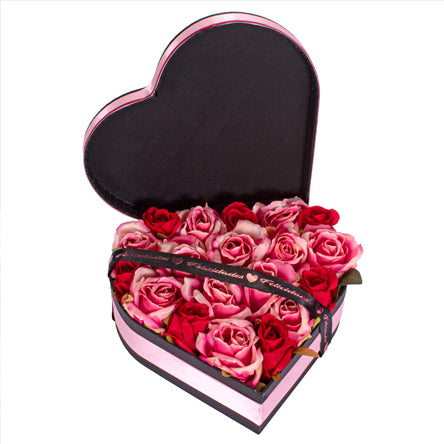 Caja Corazón Con Flores