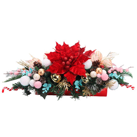 Centro De Mesa Navideño Multicolor