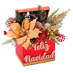 Centro De Mesa Feliz Navidad