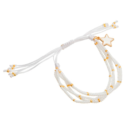 Pulcera Blanca 5 Hilos
