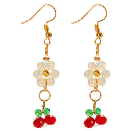 Aretes Flor Cereza