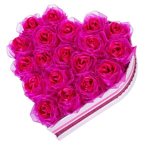 Rosas Eternas En Caja De Corazon