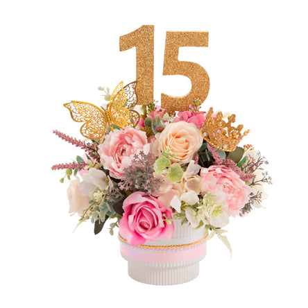 Centro De Mesa Xv Años Mariposa