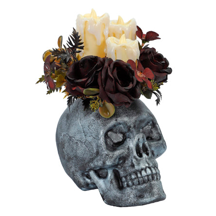 Cráneo Decorativo Con Velas
