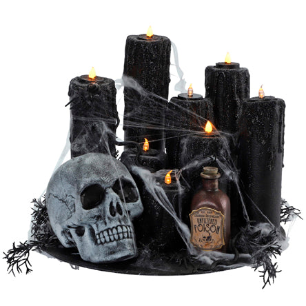 Adorno Cráneo Con Velas