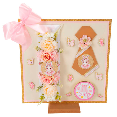 Corsage Y Banda Baby Shower Conejita