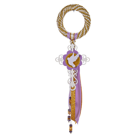 Bendición Comunión Cruz Lavanda