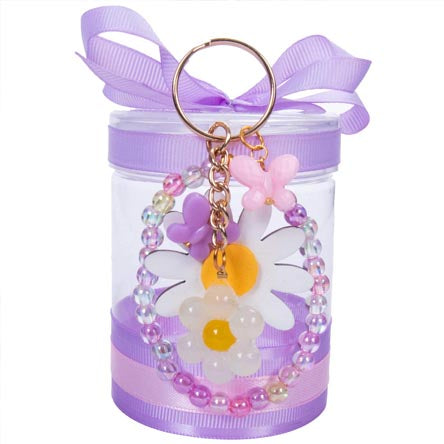 Llavero Margarita Y Mariposas