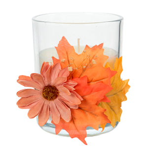 Vela Con Vaso Otoño