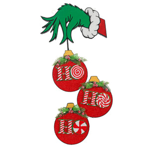 Colgante Navidad Esferas Ho Ho Ho