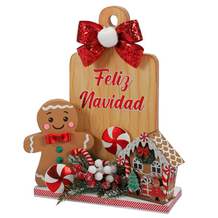Arreglo Navideño Con Galleta De Jengibre