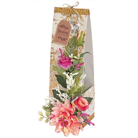 Regalo Porta Botella Flores