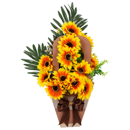 Porta Girasoles Con Moño