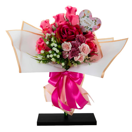 Ramo De Listones Y Rosa