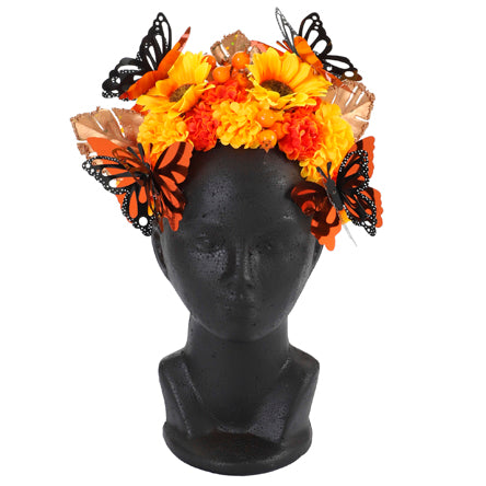 Diadema Mariposas Dia De Muertos