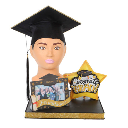 Regalo Birrete Y Marco Graduación