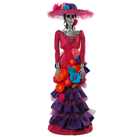 Catrina Con Sombrero Y Flores