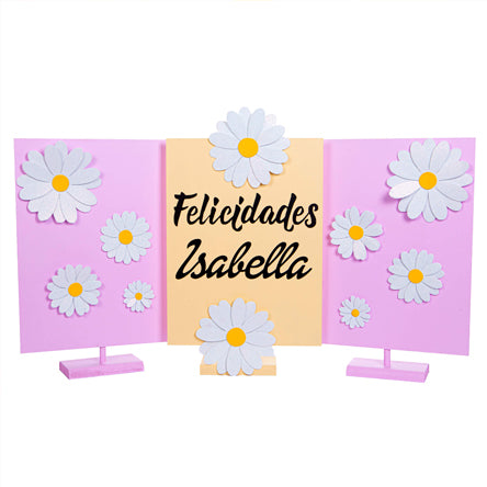 Letrero Felicidades Margaritas