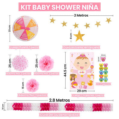 Fantasías Miguel Art.10009 Kit Baby Shower Niño  1pz