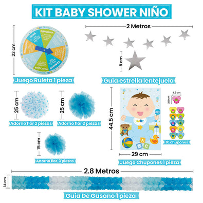 Fantasías Miguel Art.10010 Kit Baby Shower Niña  1pz