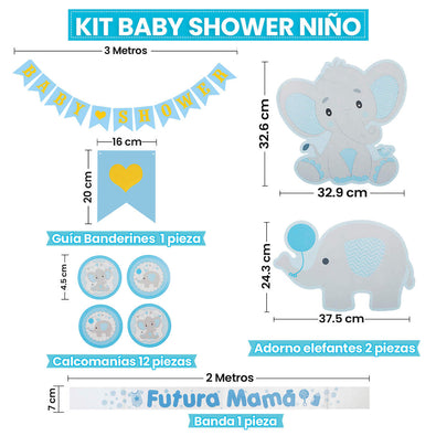 Fantasías Miguel Art.10010 Kit Baby Shower Niña  1pz