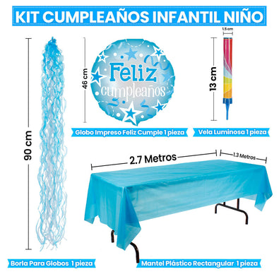Fantasías Miguel Art.10014 Kit Cumpleaños Niño  1pz