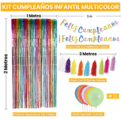 Fantasías Miguel Art.10015 Kit Cumpleaños Multi Color  1pz