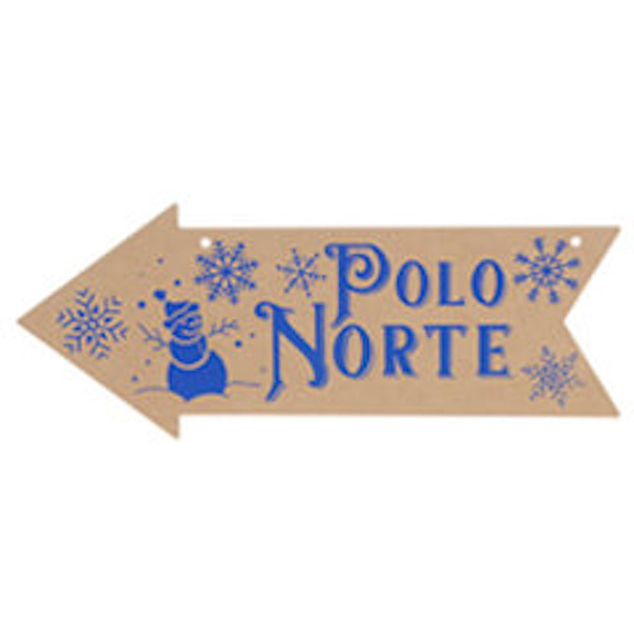 Art.10111 Flecha Frase Navid 20x50cm