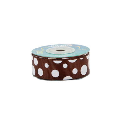 Fantasías Miguel Art.10521 Listón Popotillo Con Puntos Blanco 23mm 10m