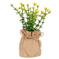 Art.10535 Planta Con Flor Base De Yute
