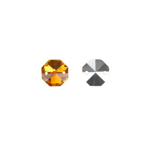 Art.10608 Octagon Colores Con Plata 2 Orificios