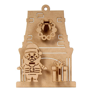 Art.10789 Esfera Escena Navidad 3d 15cm