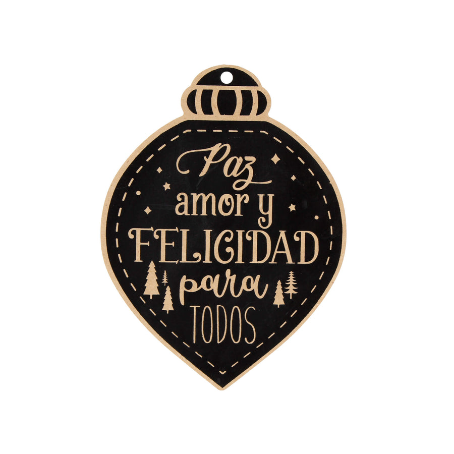Art.10793 Letrero Navidad Color Negro