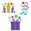 Fantasías Miguel Art.11115 Kit Adorno Cumpleaños 32x29cm 3pz Multi-Color
