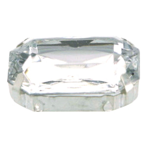 Art.11233 Piedra Acrílica Con Casquillo Rectangular
