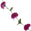 Fantasías Miguel Art.1520 Guía Cempasúchil 16 Flores Con Hojas 2.90m 1pz Morado
