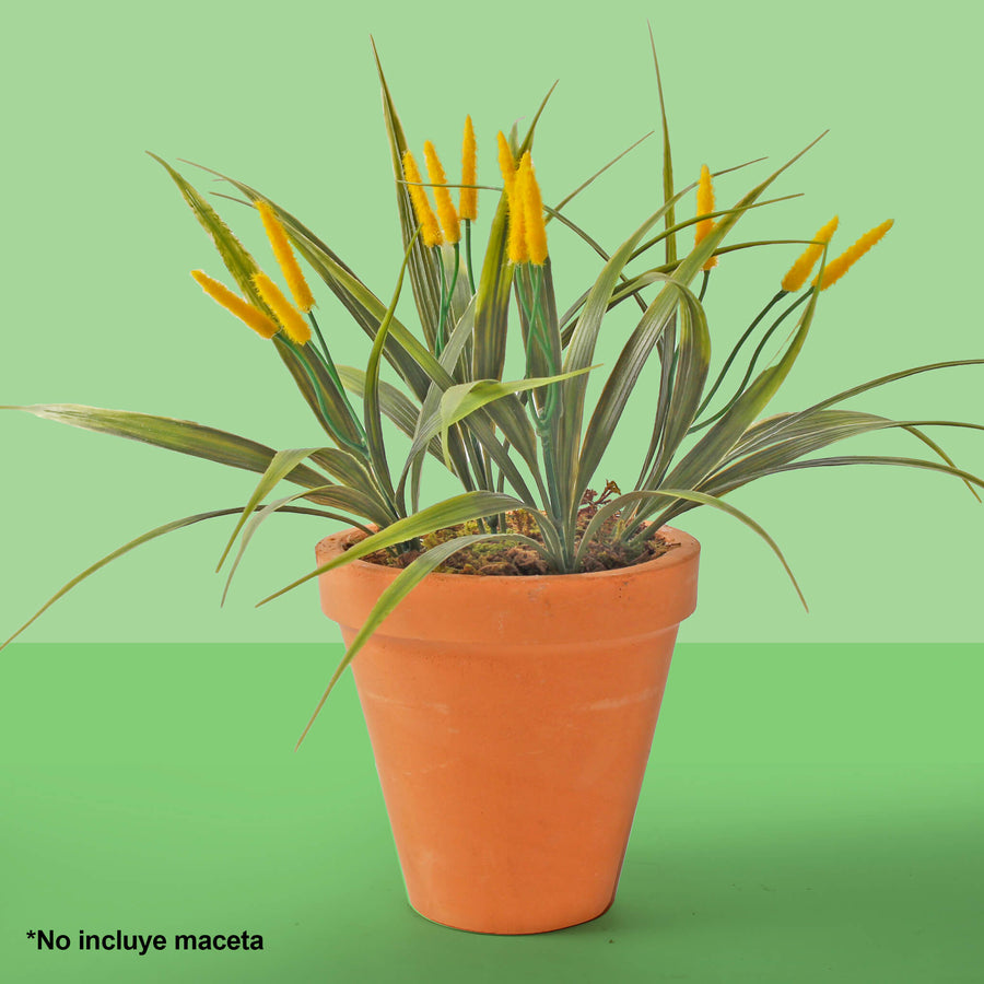 Art.2758 Planta Plástico Con Flor X4 39cm 1pz