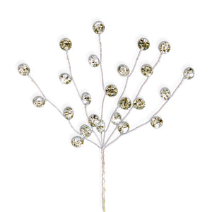 Art.2988 Ramito Alambre Con Piedra X6 Flores