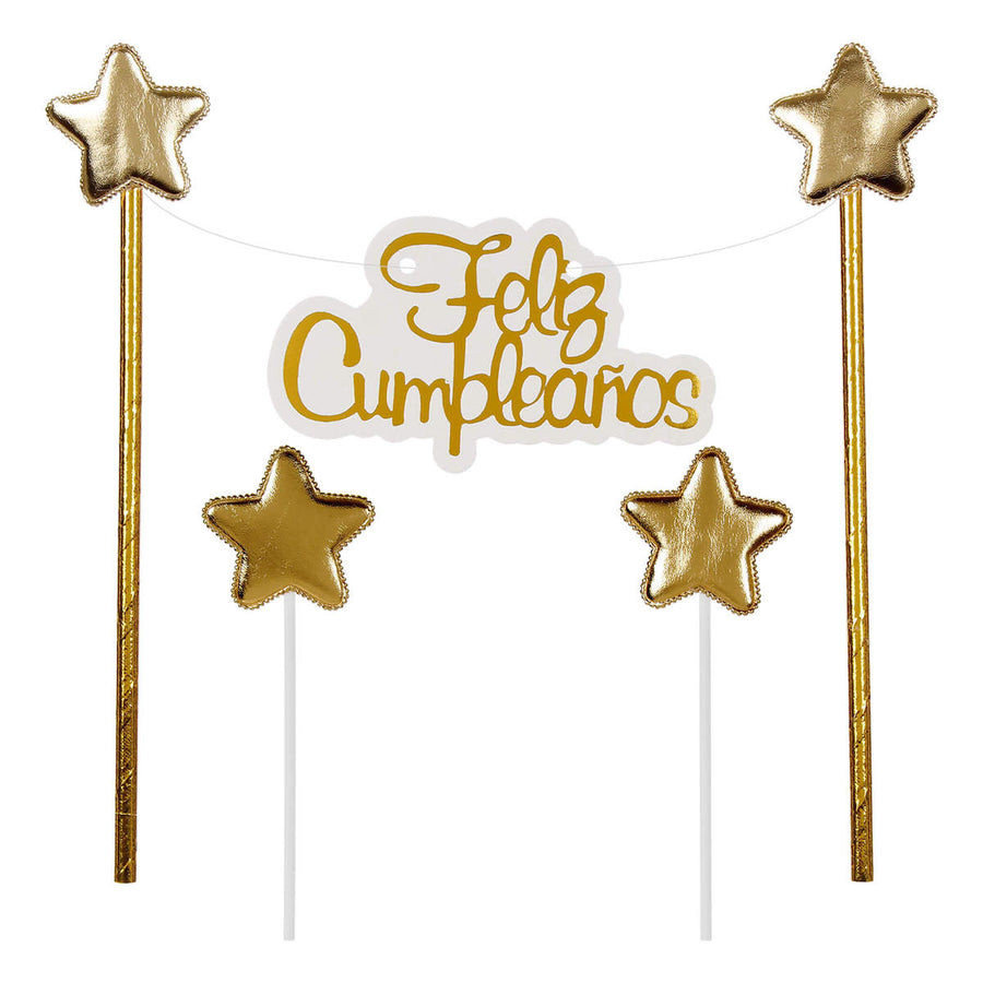 Art.303 Adorno Pastel Banderín Feliz Cumpleaños