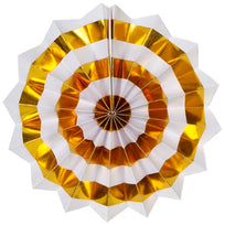 Art.3219 Abanico Redondo Rayas Metálico