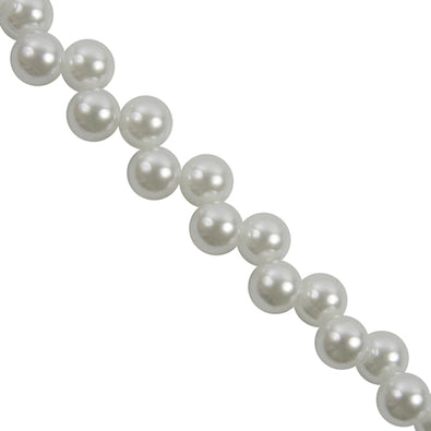 Fantasías Miguel Art.3225 Perla Fina Perforación Alta 8mm Hilo 42cm (aprox 65pz)