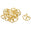 Fantasías Miguel Art.3445 Dije Contorno Corazón 19mm 10pz Oro