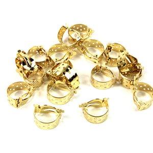 Art.3786 Media Arracada Clip Dorado