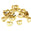 Fantasías Miguel Art.3786 Media Arracada Clip Dorado 16mm 144pz Oro