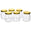Fantasías Miguel Art.3874 Frasco Con Tapa (aprox 160ml) 8x6.5cm 6pz Transparente