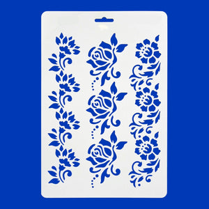 Art.3983 Plantilla Stencil Rosas