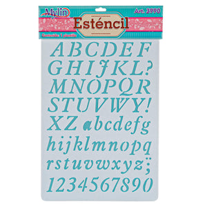 Art.3990 Plantilla Stencil Letras Y Números
