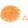 Fantasías Miguel Art.4893 Cuenta Dona Mate 8mm 100pz Naranja Mate
